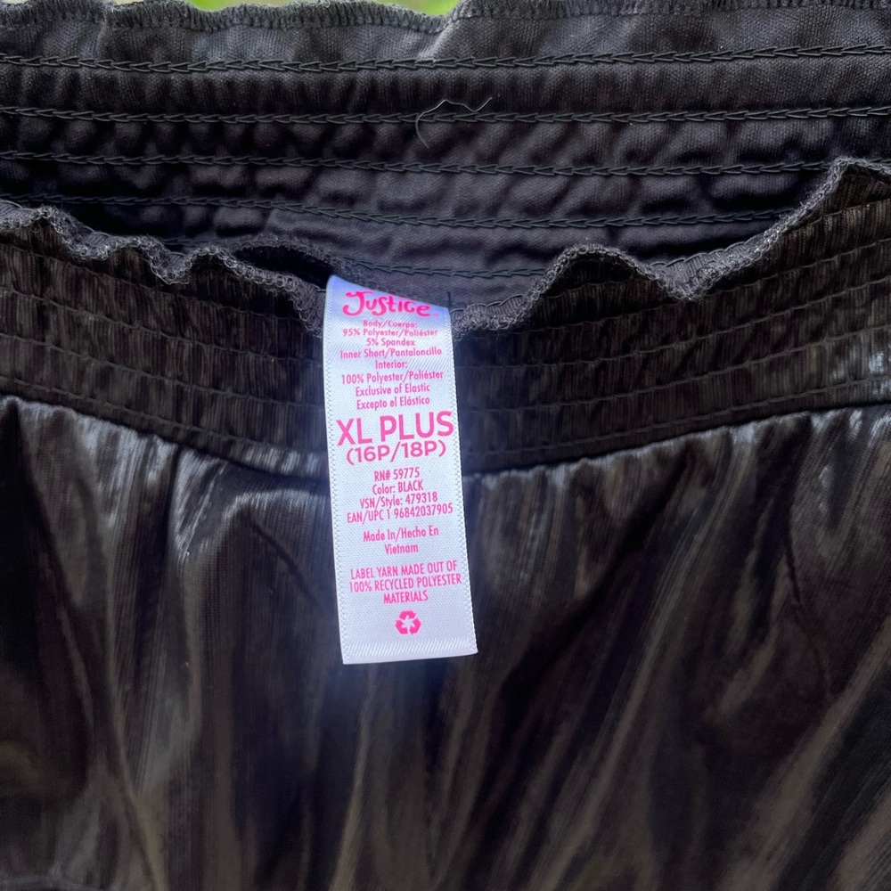 NWT Girl’s Tiered Black Party Skirt by Justice - Picture 8 of 8